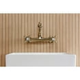 thumbnail image 4 of Kingston Brass KS7253AX English Country Double-Handle 2-Hole Wall Mount Bathroom Faucet in Antique Brass, 4 of 8