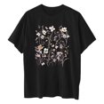 thumbnail image 3 of Camisetas de Manga Corta para las Mujeres Impreso Cuello Redondo Suelto Camiseta, Casual Cuatro Estaciones Blusa para el Hogar, 3 of 3