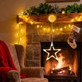 thumbnail image 3 of BKRE Suction Cup Christmas Lights Mini Suction Cup Lights For Windows Suction Cup Window Lights Battery Operated Holiday For Indoor Outdoor Festive Night Light Display (4 Styles), 3 of 3