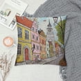 thumbnail image 2 of GOSMITH  Throw Pillow Covers Cases Decorative Autumn Old Tallinn Street Childish City Cityscape Estonia Europe Guide Markers Two Sides Print Pillowcase Case Cushion Cover, 2 of 5