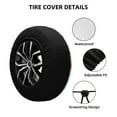 thumbnail image 2 of Fotbe Christmas Funda de Llanta de Repuesto con Estampado, Engrosada, Ajuste Universal para Jeep, Remolque, RV, SUV, Camión-16 inch, 2 of 6