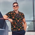 thumbnail image 4 of Fotbe Mexican Flower And Birds Camiseta Polo de Golf para Hombre con Estampado – Camisa Deportiva Transpirable con Cuello Abotonado-3X-Large, 4 of 6