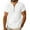 White, variant on Men's Casual Shirts Short Sleeve V-Neck Solid Color Button-up Pullover Shirts Men's Casual Loose Leisure Breathable Tops