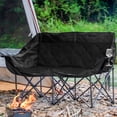 thumbnail image 4 of SUNSPIRE Oversized Camping Chair 2 Person Loveseat Heavy Duty Folding Outdoor Couch 750 lbs Padded Double Duo Sofa with Cup Holders Black, 4 of 9