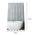 thumbnail image 6 of Pnellth Waterproof Clear Shower Curtain Liner with 3 Magnets Rustproof Grommets Durable Quick-Drying Plastic Liner for Bathroom, 6 of 7