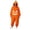 Z170-Orange, variant on LILIYA Halloween Hooded Onesie, Warm Adult Jumpsuit, Plush Long Sleeve Loungewear for Couples, Comfy Bodysuit with Front Pockets, Soft One-Piece Pajamas