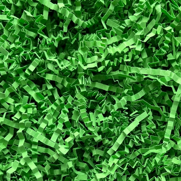 1 LB Green Crinkle Cut Paper Shred 1 LB Gift Basket Filler Easter Egg Grass