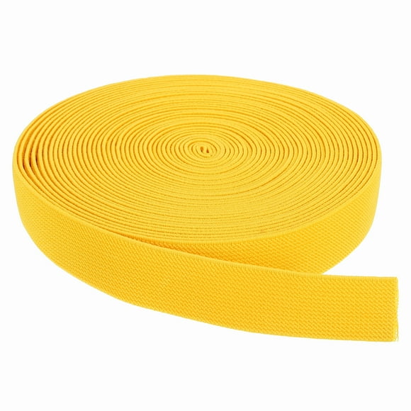 Bandas elásticas para coser 1 pulgada x 10 yardas carrete de elástico amarillo