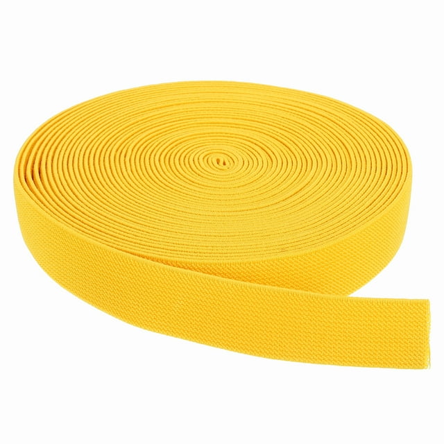 Bandas elásticas para coser 1 pulgada x 10 yardas carrete de elástico amarillo