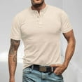 thumbnail image 1 of Tops para hombre, blusas y camisas de cuello redondo y manga corta para hombre, blusa básica de color liso con músculos musculosos de manga corta para hombre, blusa para hombre, blusa de algodón para, 1 of 5