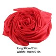 thumbnail image 3 of Foulard pour Femmes Style Simple Châle de Plage Élégant Cache-Cou de Voyage Accessoire de Mode Beaux Foulards pour Filles pour Extérieur Rouge Foncé, 3 of 5