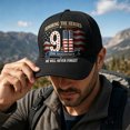 thumbnail image 4 of Never Forget 9/11 25th Anniversary We Will Never Forget Baseball Cap, Unisex 3D Printed Casual Hat with Hero Tribute Graphic, Adjustable Curved Brim Outdoor Sun Cap C, 4 of 5