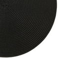 thumbnail image 2 of Black Round Polypropylene Woven Placemat (Set of 6), 2 of 6