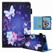 Dteck Galaxy Tab A 8.0 (Only Fit SM-T290/T295 2019 Release) Case, Slim Folio Stand Premium PU Leather Case with Card Holders Protective Wallet Cover, Butterfly