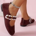 thumbnail image 5 of CHICVOMEY Vintage Flats for Women Ballet Flats with Memory Foam Dress Shoes for Women with Strap Ballet Flats Mary Jane Flats, 5 of 7