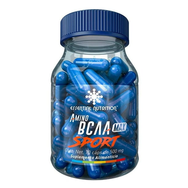 Suplemento alimenticio Essential Nutrition Amino BCAA MAX Sport 70 cápsulas de 500 mg