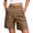 Brown -BJ27, variant on Bermuda Shorts for Women Long Knee Length Jean Shorts Denim Stretchy Cotton Jorts with Pockets Casual Relaxed Fit Brown M