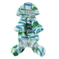 thumbnail image 2 of Dog Raincoat, Pet Sports Shirt, Dog Apparel With Reflective Chest Strap, Light Blue S - Waterproof, Breathable, Full Coverage With Hood, Button Closure - For Small Dogs, Outdoor, 2 of 7