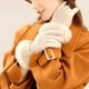 thumbnail image 1 of Guantes de otoño e invierno para mujer, de punto, de lana, de piel de conejo, con boca en la muñeca, forrados con vellón, gruesos y cálidos, con pantalla táctil, guantes de cachemira, 1 of 5