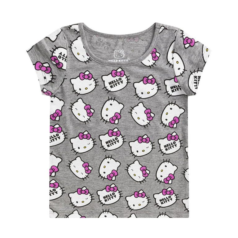 Hello Kitty, Girls T-Shirt, 4 Pack, Sizes 2T-12, Cotton Material