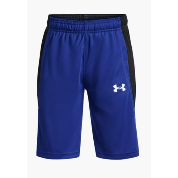 Under Armour Boys' UA Baseline Shorts, Royal/White, XS
