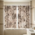 thumbnail image 6 of 2 Pack 2D Printed Kitchen Curtain 28x47 Inches, Washable Decorative Short Curtain Pair with Rod Pocket, Window Curtain for Kitchen Bedroom Bathroom, 6 of 7