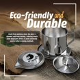 thumbnail image 7 of Birdee Vietnamese Coffee Dripper - Make up to 8 oz Cup, Stainless Steel, Small Phin Filter, Durable, Dishwasher Safe, Home Use, Travel, Camping, Gift Sets, 7 of 7