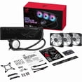 thumbnail image 3 of ASUS ROG RYUO III 360 ARGB All-in-one AIO Liquid CPU Cooler 360mm Radiator, Asetek 8th gen pump solution, Anime Matrixâ„¢ LED Display and ROG AF 12S ARGB fan, 3 of 8