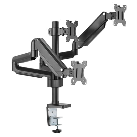 UPC: 0810041732156 | Mount-It! Triple Computer Monitor Mount  Fits 17 -27  Computer Screens  Gas Spring Desk Arms  Ergonomic
