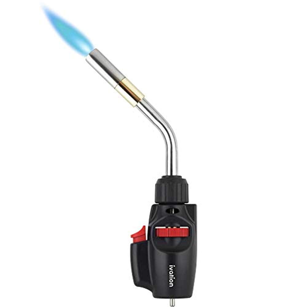 Ivation Trigger Start Propane Torch, High-Temperature Flame Torch [2372