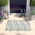 thumbnail image 2 of Pioneer Flower Floral Print Flannel Non Slip Door Rugs,Washable Door Mats Indoor,Decorative Door Mats,Dirt-Resistant and Absorbent Doormat for Entrance,Bedroom,Kitchen,Bathroom,23.5"x16", 2 of 5