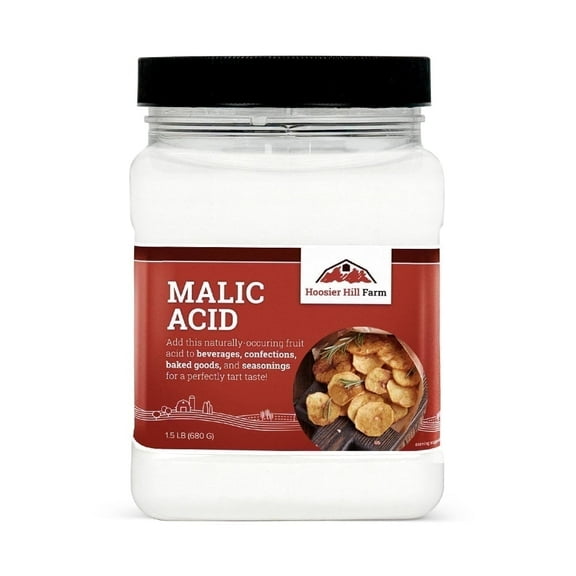Hoosier Hill Farm Food Grade Malic Acid, 1.5 lb Jar