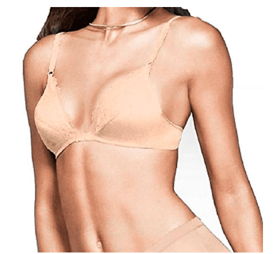 Beige & White col Maidenform Classic Sweet Nothings Lightly Lined Soft Cup Bra 