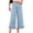 Blue,#032, variant on Ruffle Hem Bell Bottom Jeans for Women Polka Dot Ankle Baggy Jeans Crop Denim Wide Leg Pants,L