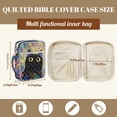 thumbnail image 5 of FOR U DESIGNS Cat Flower Print Bible Case Portable Bible Carrier Tote Bag Large Capacity Bible Carrier Christian Gifts Bible Protective with Handle and Zipper, 5 of 7