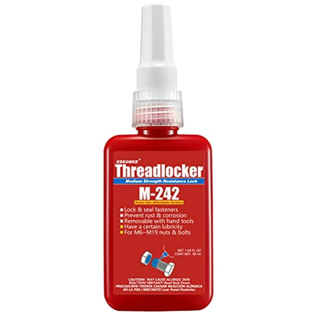 Blue Threadlocker M242 Medium Strength 1.69 Oz(50 ml) Lock Tight