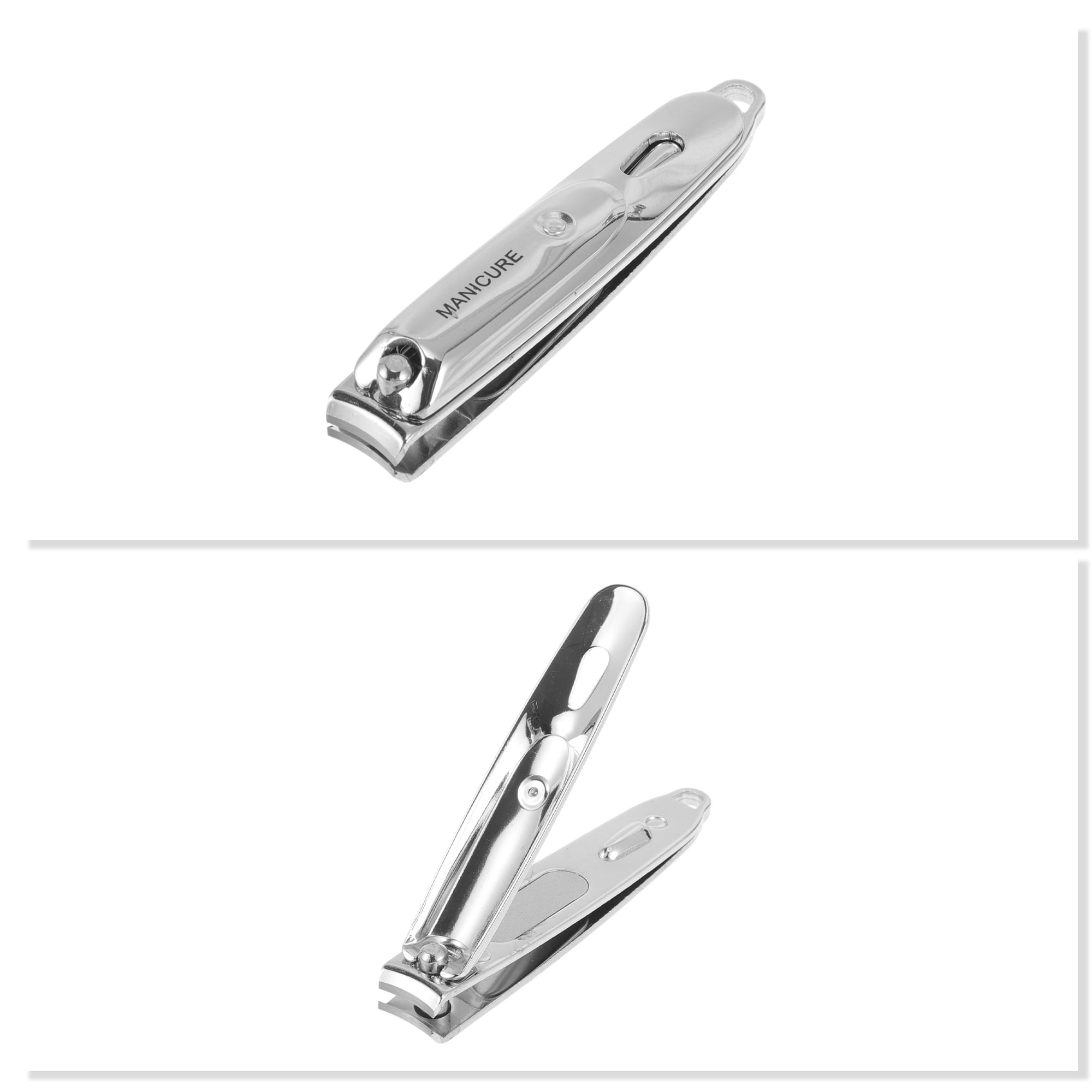 Unique Bargains 1pc Water Drip Nail Clippers for Easy Use Silver Tone 3.23"x 0.59"