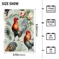 thumbnail image 3 of Chickens Flowers Leaves Ring Binder Notebook Journey Note Diary College Ruled Spiral Notebook Study Loose Leaf Paper A5 60 Pages, 3 of 8