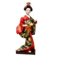 thumbnail image 2 of 27cm Japanese Kimono Geisha Doll,Resin Humanoid Girl Statue,Collectible Figurine,National Style gift of handcrafted for Desktop home and bar Decor , Red, 2 of 7