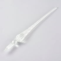 Handmade Glass Dip Pen Calligraphy Signature Pen Business Present Clear 190x17mm Glass