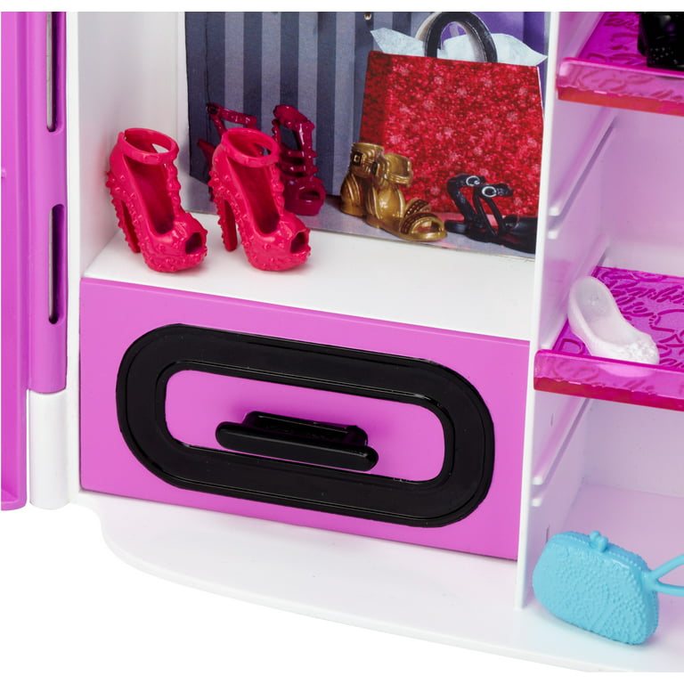 Target shut Deter Barbie Fashionistas Ultimate Portable Closet, Purple with 15+ Pieces -  Walmart.com