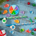 thumbnail image 2 of Melissa & Doug Catch & Count Wooden Fishing Game With 2 Magnetic Rods - FSC Certified, 2 of 6