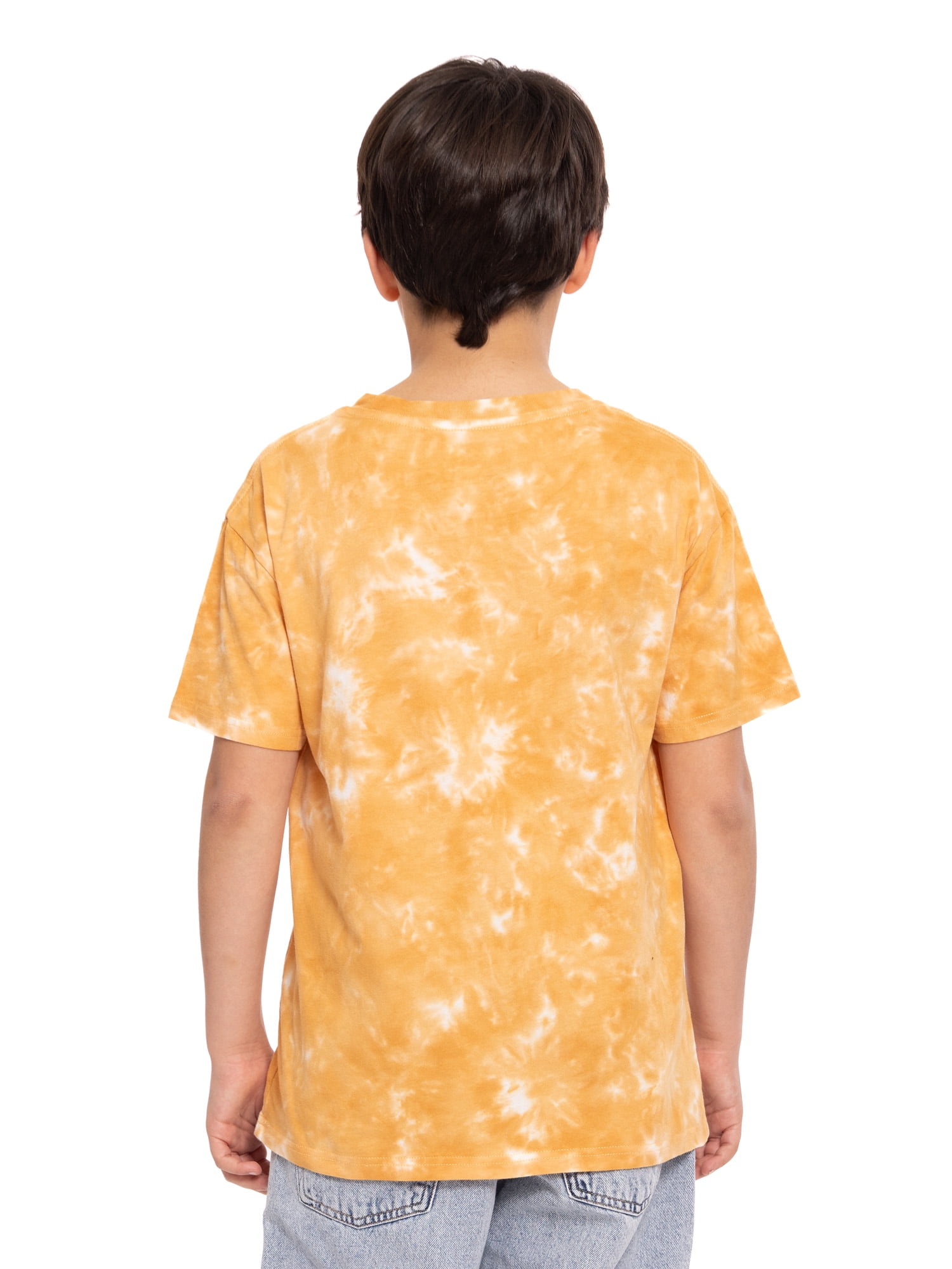 Dolly Parton Boys Tie Dye Graphic Tee with Short Sleeves, Sizes 4-18