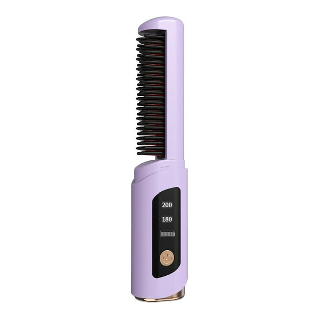 Hair Curling Iron,Wireless Hair Straightening Comb Negative Do Not Hurt Hair Portable Mini Curling Iron Curling Iron Splint Comb,Mini Curling Iron,Travel Curling Iron,Mini Hair Iron