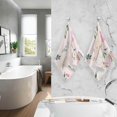 thumbnail image 6 of SKYSONIC Rainbow Rabbit Flower Patterned Hand Towels 2 PCS, Cotton Bath Towel for Drying Face Hands Body ,Absorbent Lightweight Towels for Bathroom Ktichen Travel Gym, 16"x28", 6 of 7