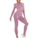 thumbnail image 1 of Traje de yoga de manga larga de yoga hueco sin costuras para damas Deportes Fitness Running Yoga Set Wmkox8yi  bvn2325, 1 of 9