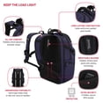 thumbnail image 6 of SWISSGEAR Stride ScanSmart Laptop Backpack, Peacoat Blue, Feature Packed for School, Travel, Everyday, 6 of 18