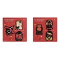 thumbnail image 1 of Halloween Refrigerator Witch Pumpkin Skeleton Stickers Decorative Fridge Set For Home Kitchen Party 6PCS, 1 of 6