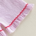 thumbnail image 6 of NOLDARES Toddler Baby Girl Summer Clothes Short Sleeves T-Shirt Tops + Shorts 3 6 9 12 18 24 Months Outfits Set(Pink,18-24 Months), 6 of 7