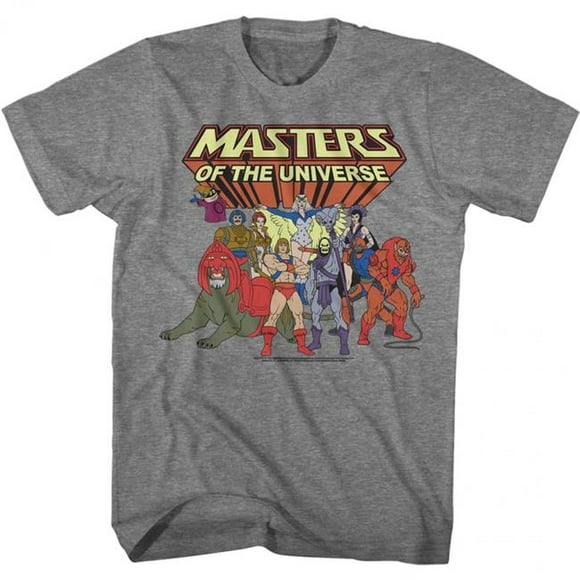 He-Man 817992-large Maîtres de l'Univers He-Man Héros & Méchants Casting T-Shirt&44; Grand